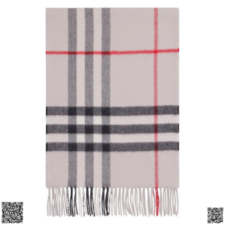 美國代購正品 Burberry Classic 格紋流蘇羊絨圍巾