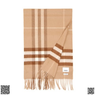 美國代購正品 Burberry Classic 格紋流蘇羊絨圍巾