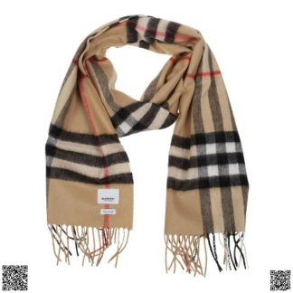 美國代購正品 Burberry 格紋羊絨圍巾