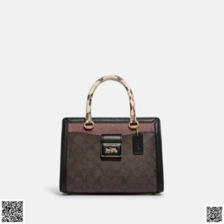 美國代購正品 Coach Grace Carryall In 標誌性帆布手提包