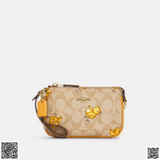 美國代購正品 Coach Nolita 15 In 可愛小雞印花手拿包