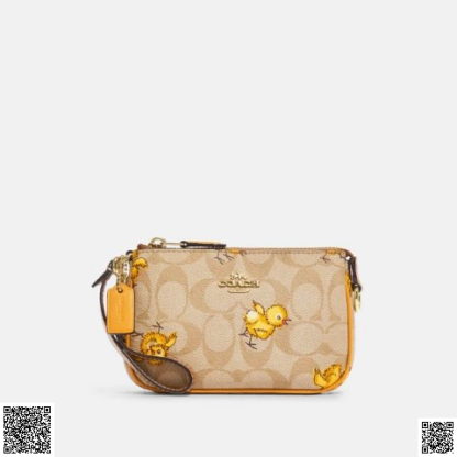 美國代購正品 Coach Nolita 15 In 可愛小雞印花手拿包