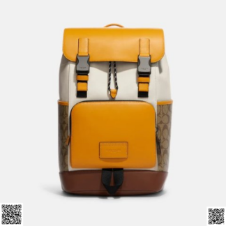 美國代購正品 Coach 拼色雙肩包