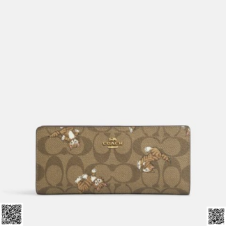 美國代購正品 Coach 長款跳舞小貓錢包