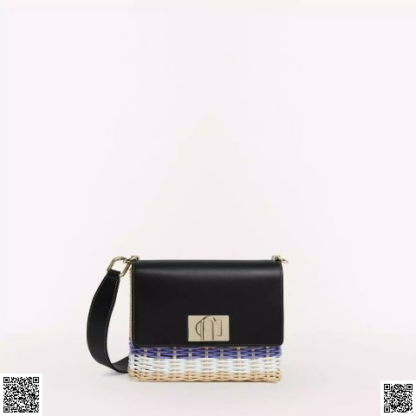 美國代購正品 Furla 草編小方包