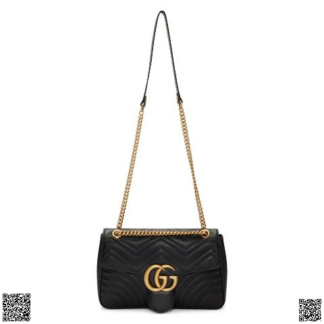 美國代購正品 Gucci Medium GG Marmont 2.0 鏈條包