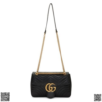 美國代購正品 Gucci Medium GG Marmont 2.0 鏈條包