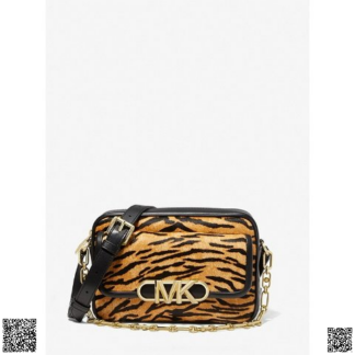 美國代購正品 Michael Kors Parker 中號虎紋金扣包
