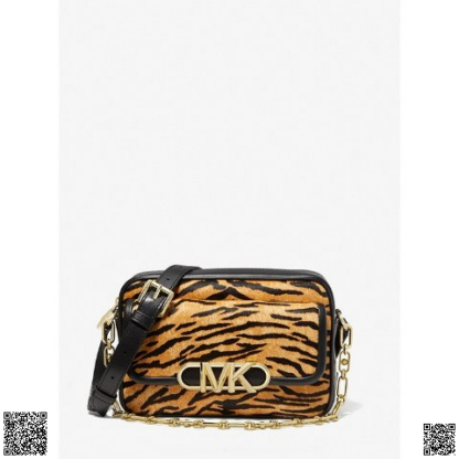 美國代購正品 Michael Kors Parker 中號虎紋金扣包