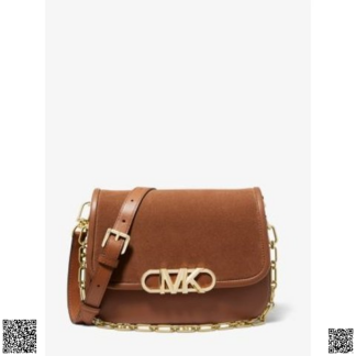 美國代購正品 Michael Kors Parker 麂皮中號翻蓋包