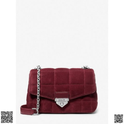 美國代購正品 Michael Kors SoHo 大號絲絨斜挎包