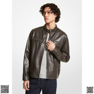 美國代購正品 Michael Kors 真皮機車外套