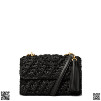 美國代購正品 Tory Burch Fleming 編織斜挎包