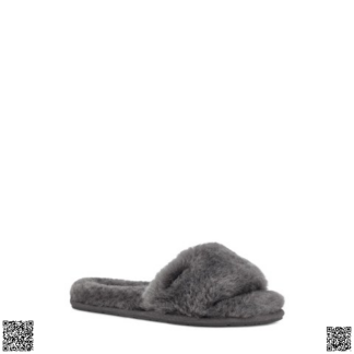 美國代購正品 UGG Fluff 真羊皮拖鞋