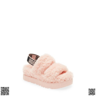 美國代購正品 UGG Oh Fluffita 羊毛露跟涼鞋