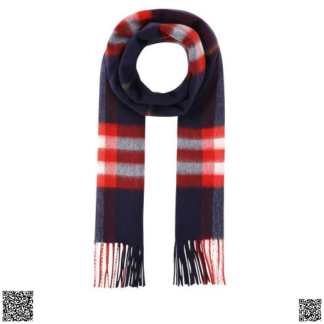 美國代購正品 Burberry Classic 格紋流蘇羊絨圍巾