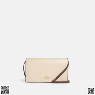 美國代購正品 Coach Anna Foldover Clutch 斜挎包