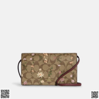 美國代購正品 Coach Anna Foldover印花斜挎包