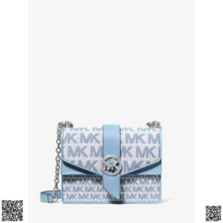 美國代購正品 Michael Kors Greenwich Small Logo 印花鏈條包