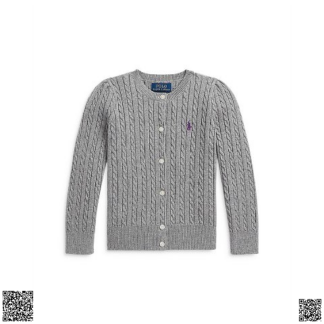 美國代購正品 Polo Ralph Lauren 小童絞花針織開衫