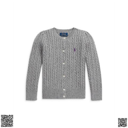 美國代購正品 Polo Ralph Lauren 小童絞花針織開衫