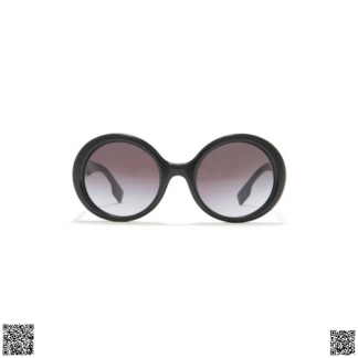 美國代購正品 Burberry 52mm圓框墨鏡