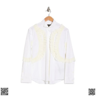 美國代購正品 Burberry 花邊襯衫