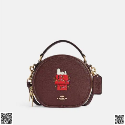 美國代購正品 Coach X Peanuts Canteen 小圓餅