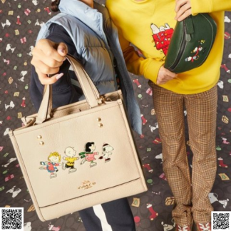 美國代購正品 Coach X Peanuts Dempsey 托特包