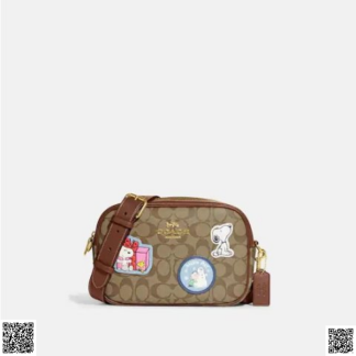美國代購正品 Coach X Peanuts Jamie 相機包