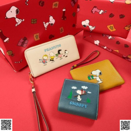 美國代購正品 Coach X Peanuts 手拿包