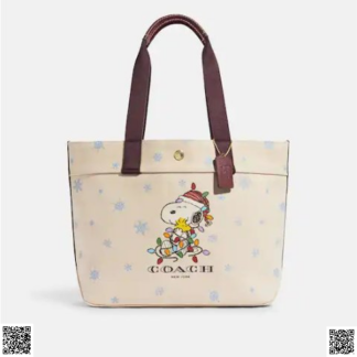 美國代購正品 Coach X Peanuts 托特包