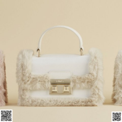 美國代購正品 Furla BELLA 絨邊手提袋