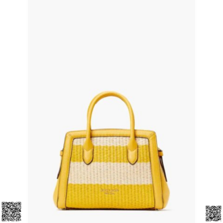 美國代購正品 Kate Spade Knott Striped Straw 手提包