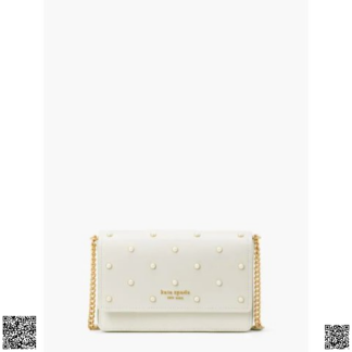 美國代購正品 Kate Spade Purl Embellished Flap 珍珠鏈條包