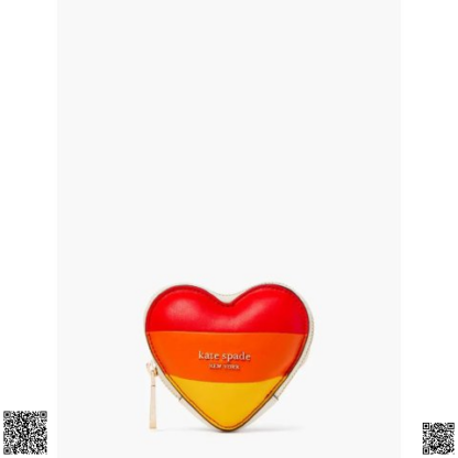 美國代購正品 Kate Spade Rainbow 3d Heart 愛心零錢包