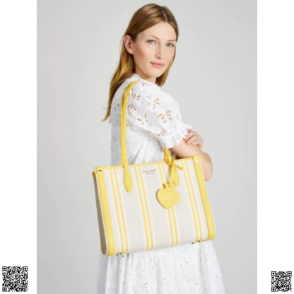 美國代購正品 Kate Spade 條紋托特包