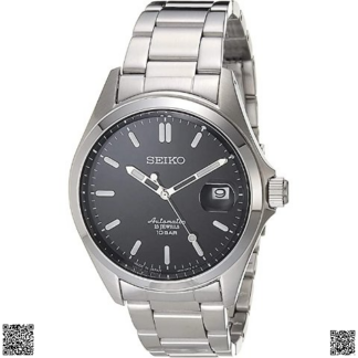 美國代購正品 Seiko 機械男錶 銀黑款