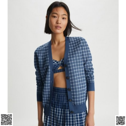 美國代購正品 Tory Burch 格紋開衫