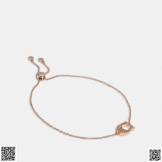 美國代購正品 字母玫瑰金手鏈