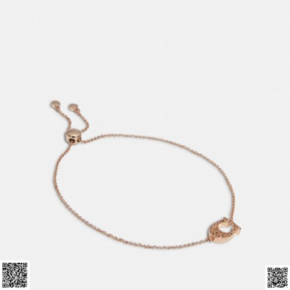 美國代購正品 字母玫瑰金手鏈