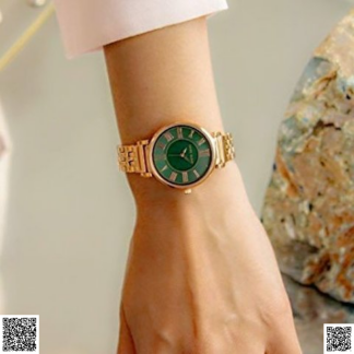 美國代購正品 Anne Klein Anne Klein 綠盤時裝女錶