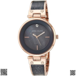 美國代購正品 Anne Klein 母貝鑲鑽女錶