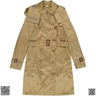 美國代購正品 Burberry 可拆卸領雙排扣風衣
