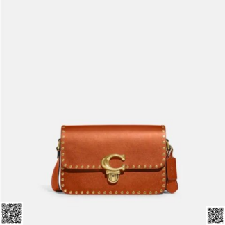 美國代購正品 Coach Studio 鉚釘斜挎包