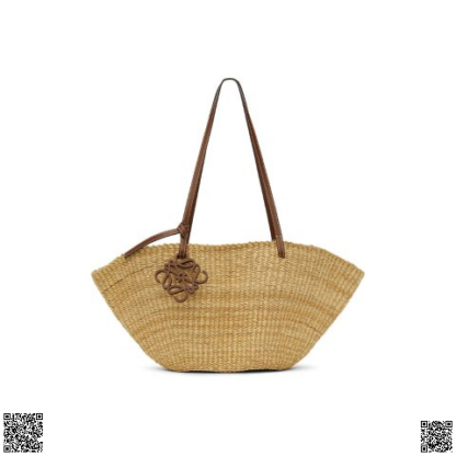美國代購正品 Loewe Tan Shell 編織托特包