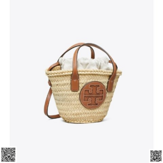 美國代購正品 Tory Burch Ella Straw 迷你小籃子