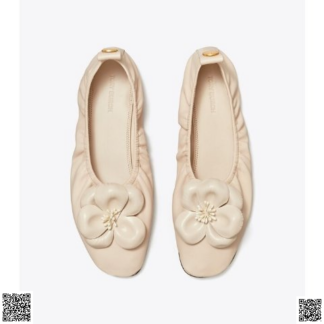 美國代購正品 Tory Burch Flower山茶花芭蕾鞋