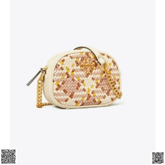 美國代購正品 Tory Burch Kira Woven編織相機包