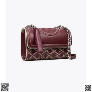 美國代購正品 Tory Burch SMALL FLEMING POP STITCH 鏈條包